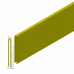 E od 15 do 40 mm pneumatická sponkovačka