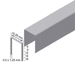 PREBENA PF06CNK - Spony do sponkovačky výška 6 mm šírka 10,6 mm, (bal. 8 000ks)  